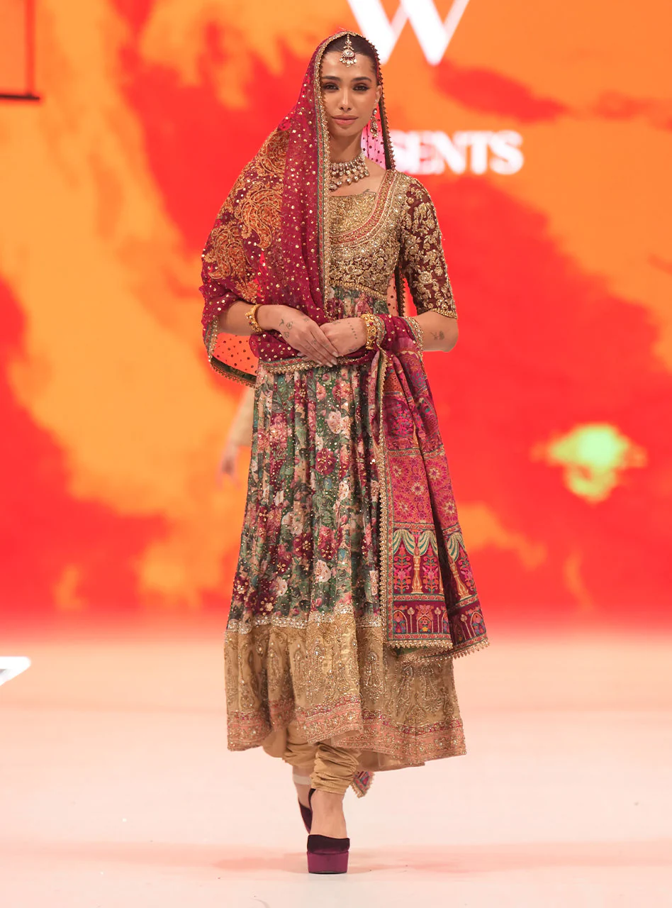 Crimson Scarlet Anarkali - Image 2