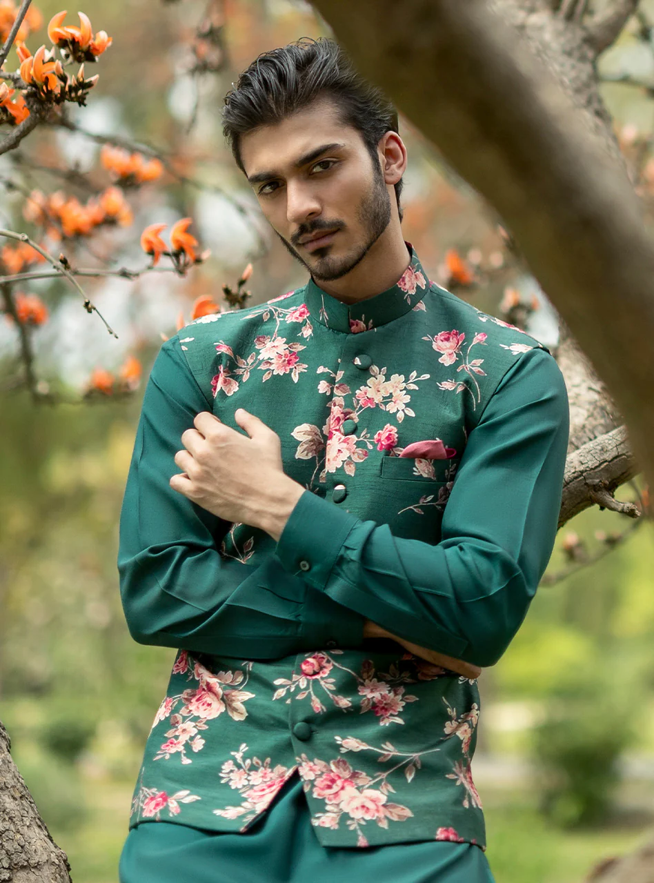 Emerald Rose Waistcoat - Image 5