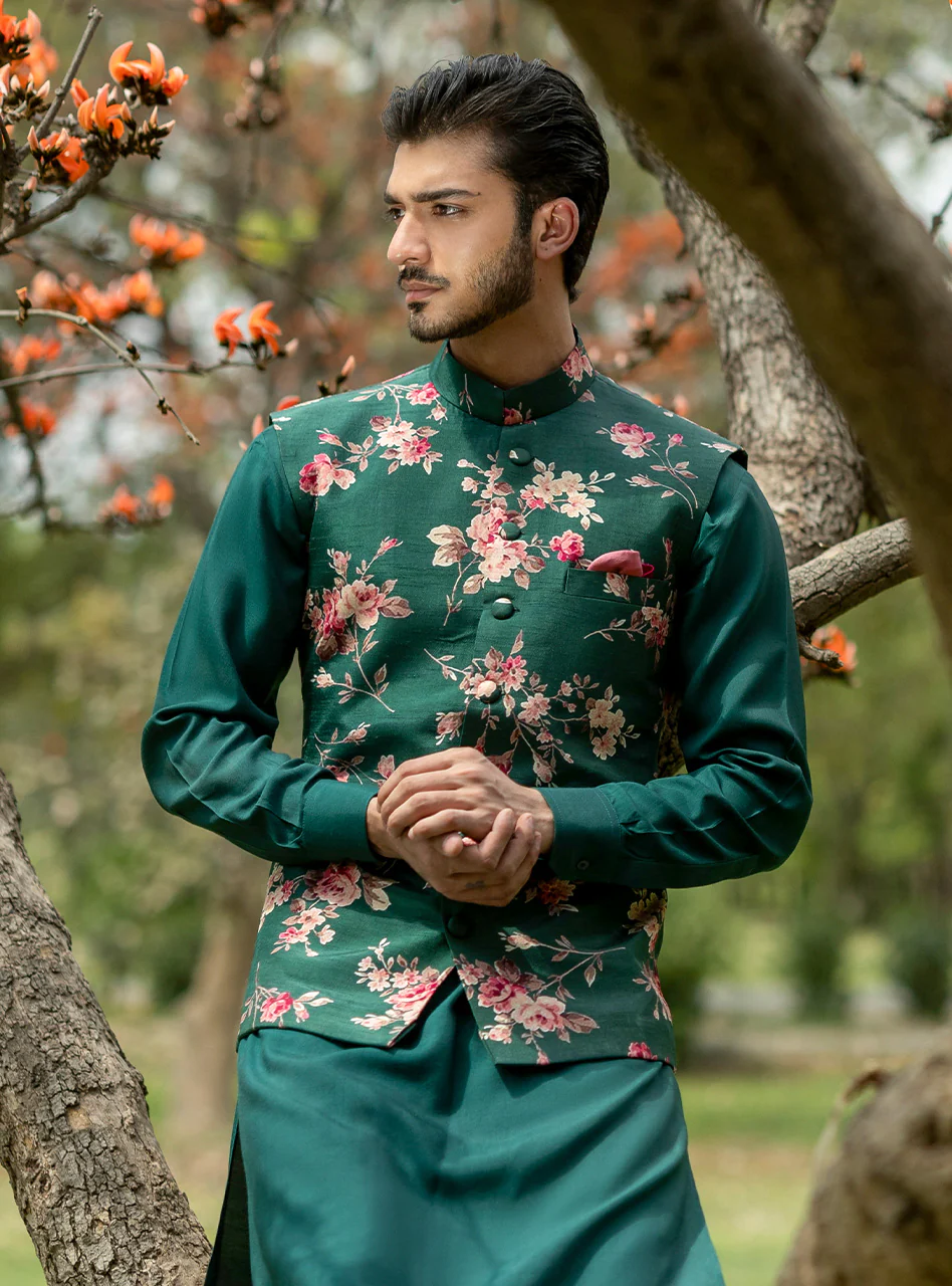 Emerald Rose Waistcoat - Image 6